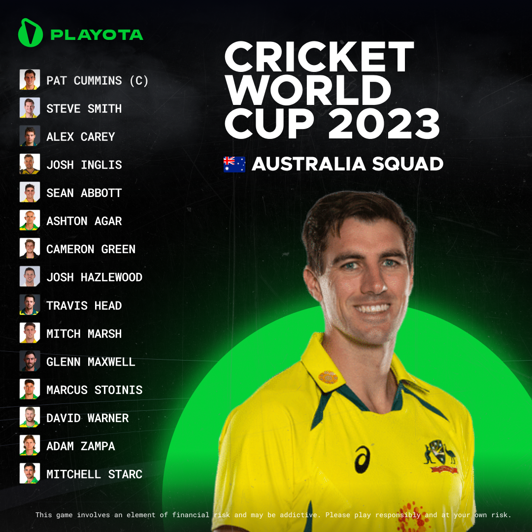 Australia World Cup Squad 2023 Team List Schedule Players List Playota Sports 5291